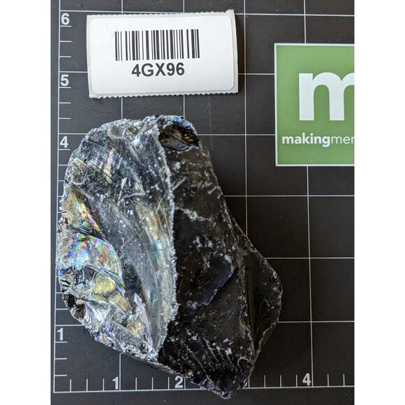 Cobalt‎ Blue Art Glass Cullet Glowing Translucent Manganese Slag #4GX96 - Picture 6 of 6